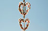 Red and Gold Heart Sparkler